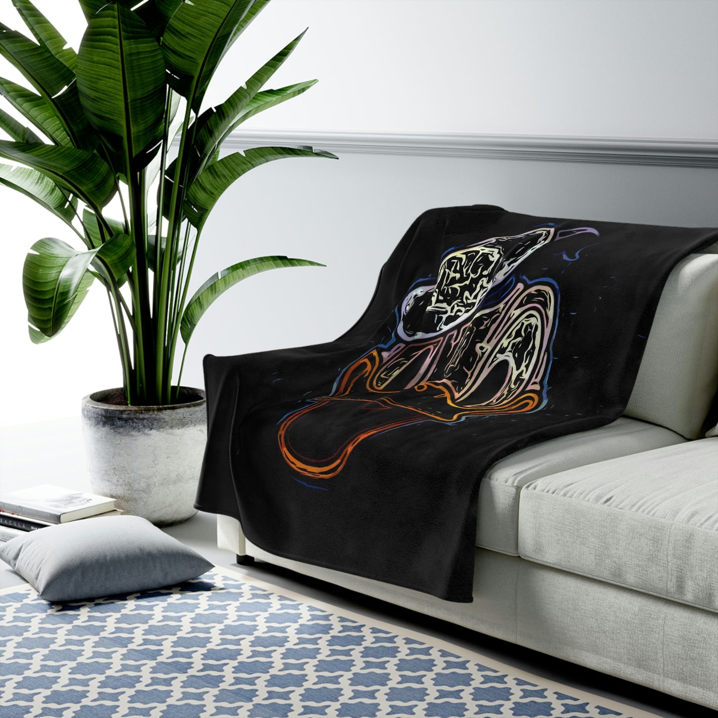 Velveteen Plush Blanket Disney ~ Donald Duck