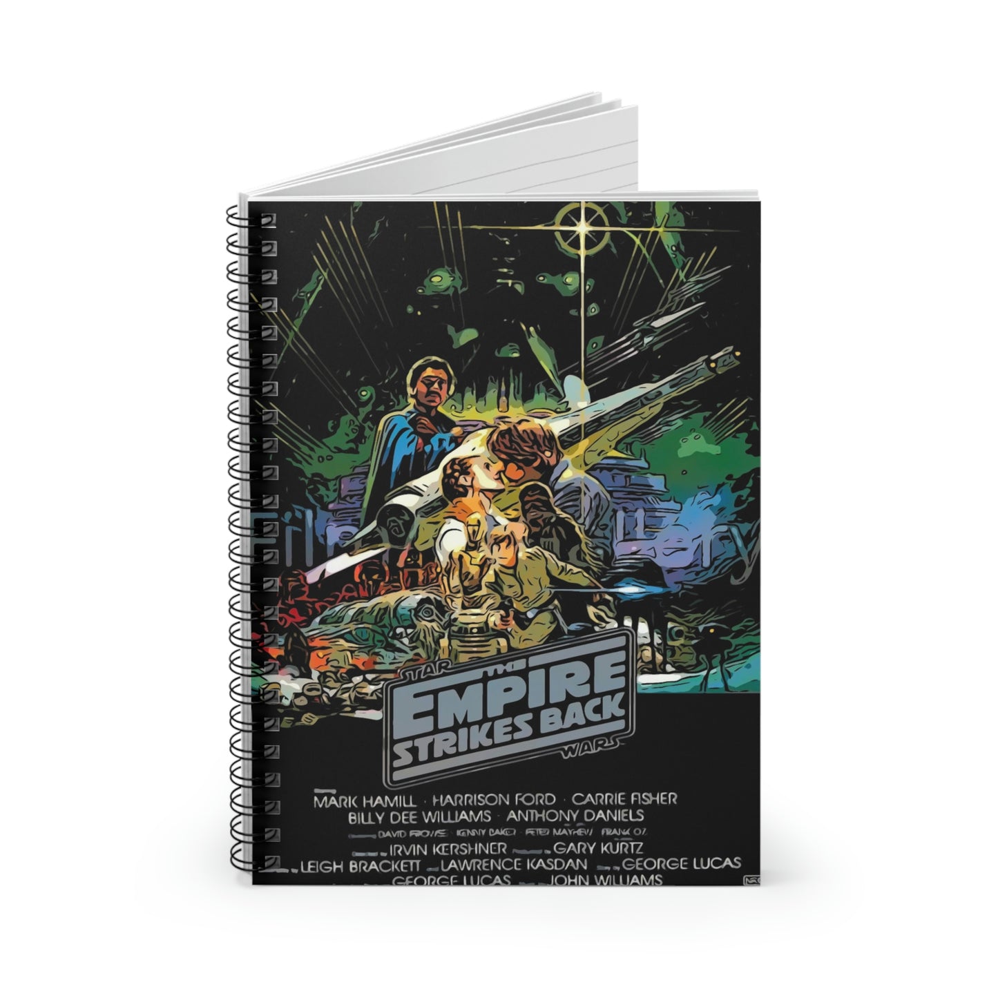 Spiral Notebook - Ruled Line Star Wars movie poster