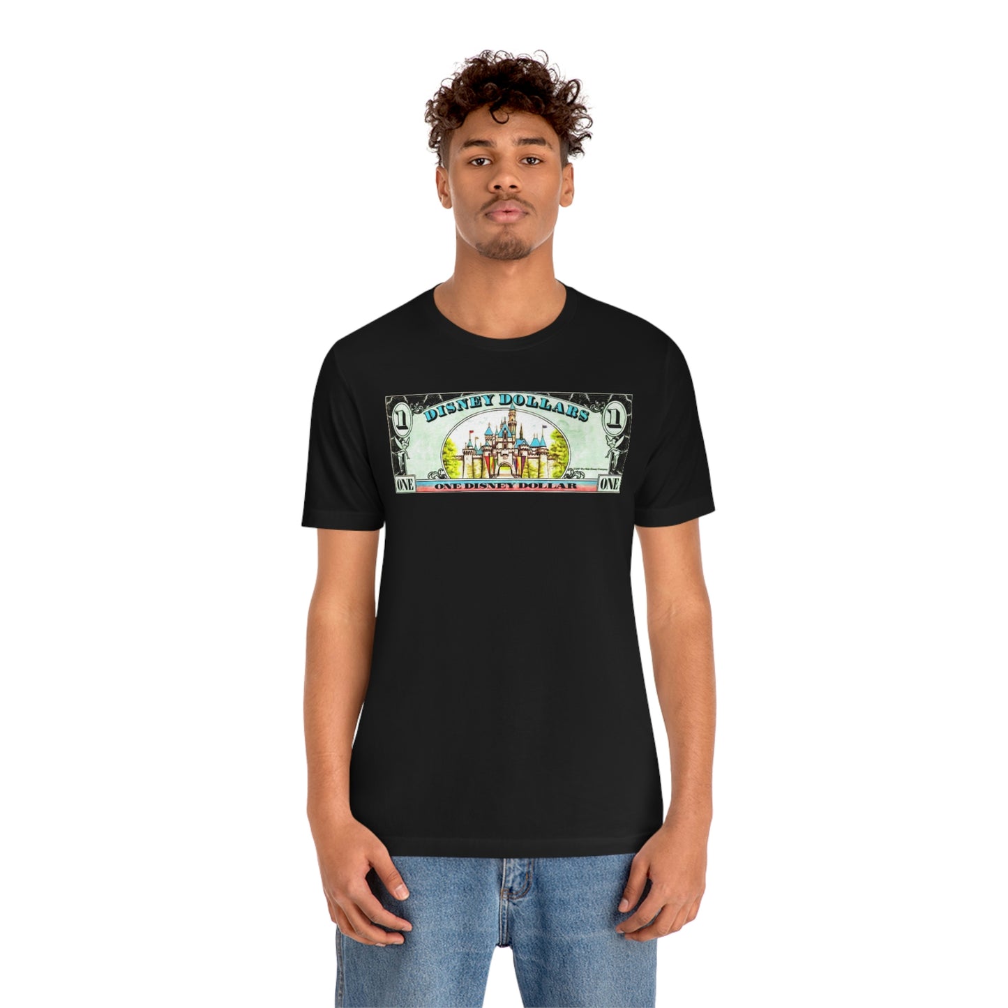 Unisex Jersey Short Sleeve Tee Disneyland Dollar Castle