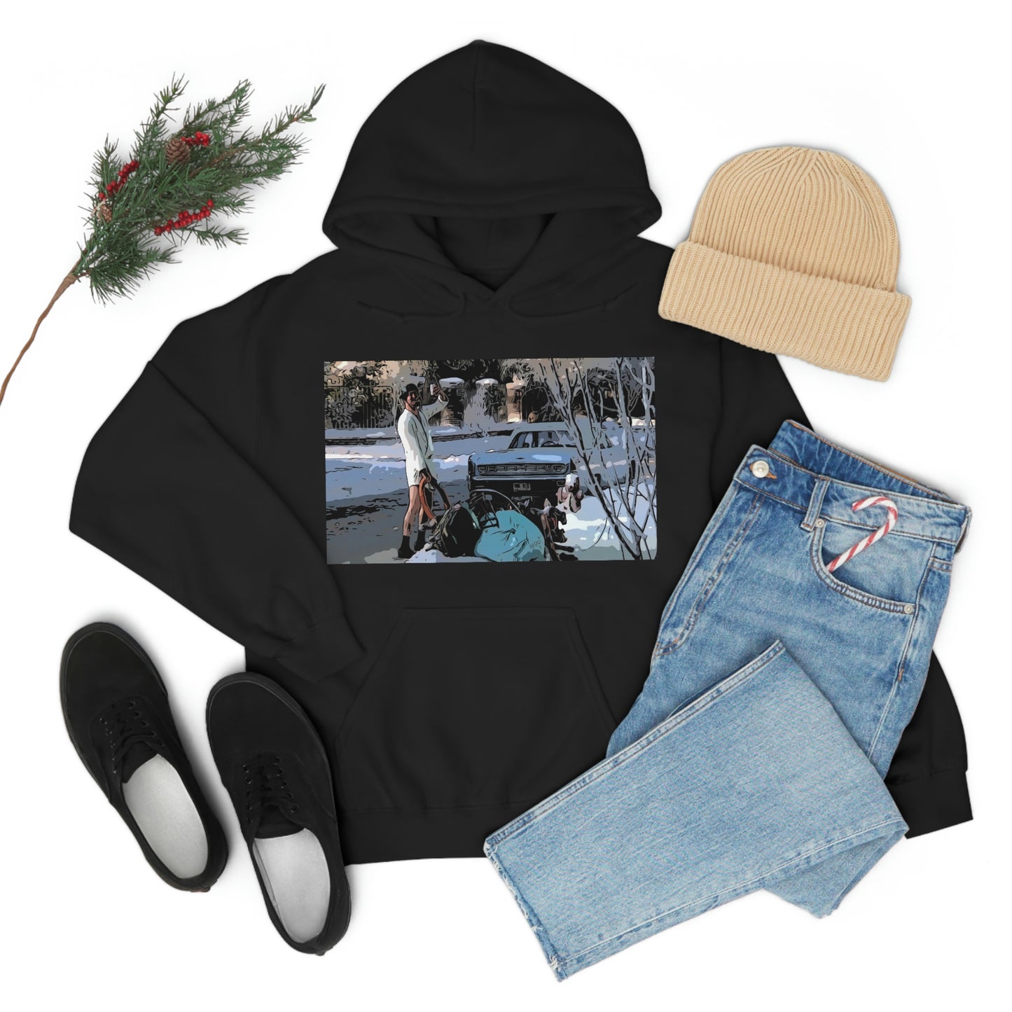 Unisex Heavy Blend™ Hooded Sweatshirt Christmas Vacation Cuison Eddie