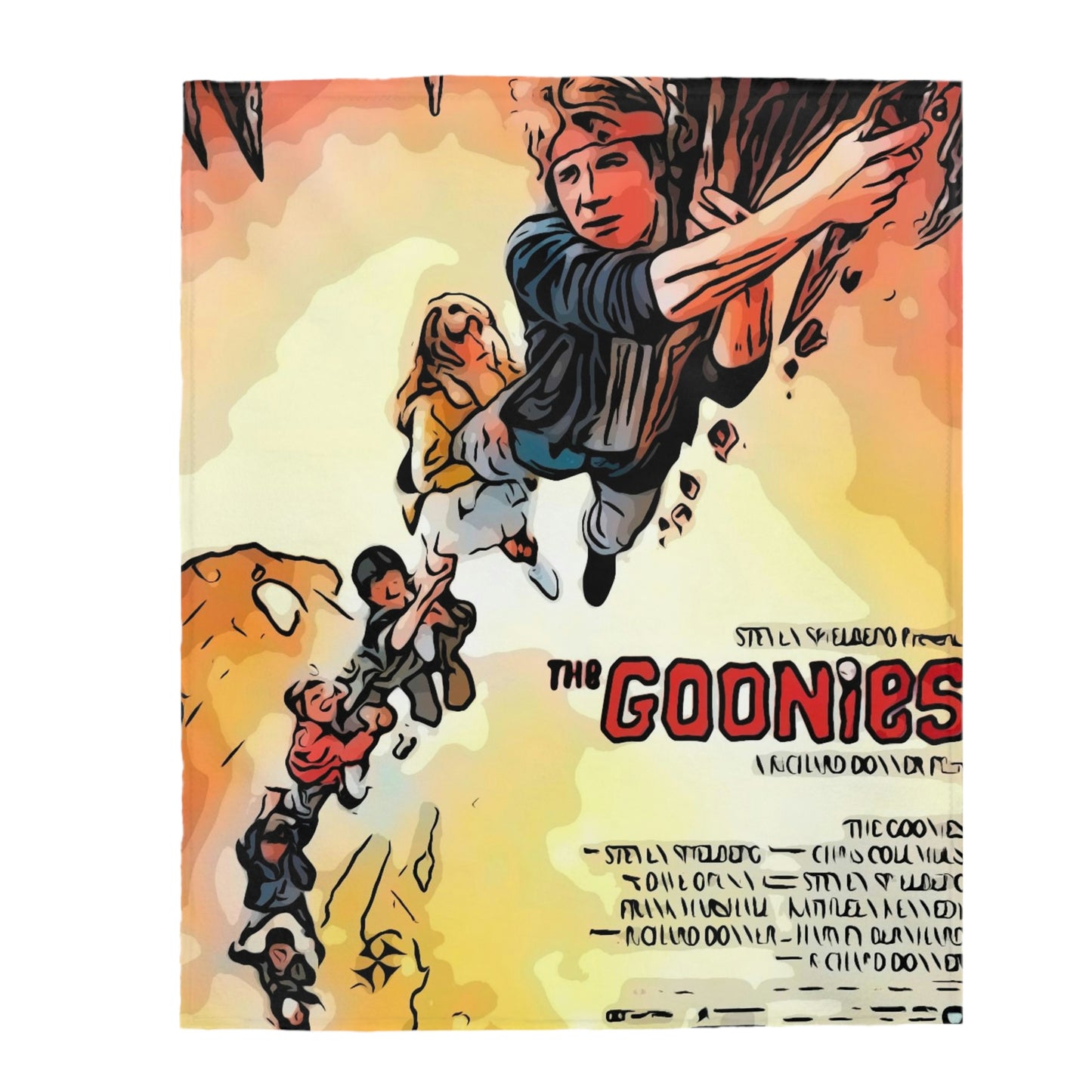 Velveteen Plush Blanket The Goonies Movie Poster
