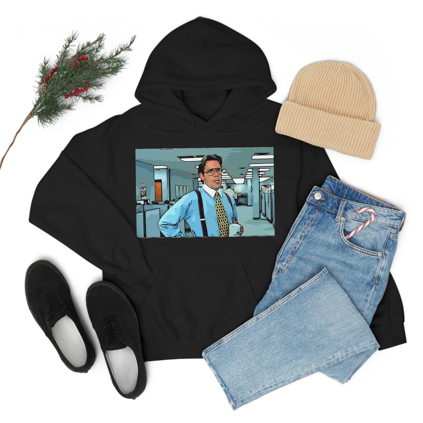 Unisex Heavy Blend™ Hooded Sweatshirt Office space ~ Bill Lumbergh