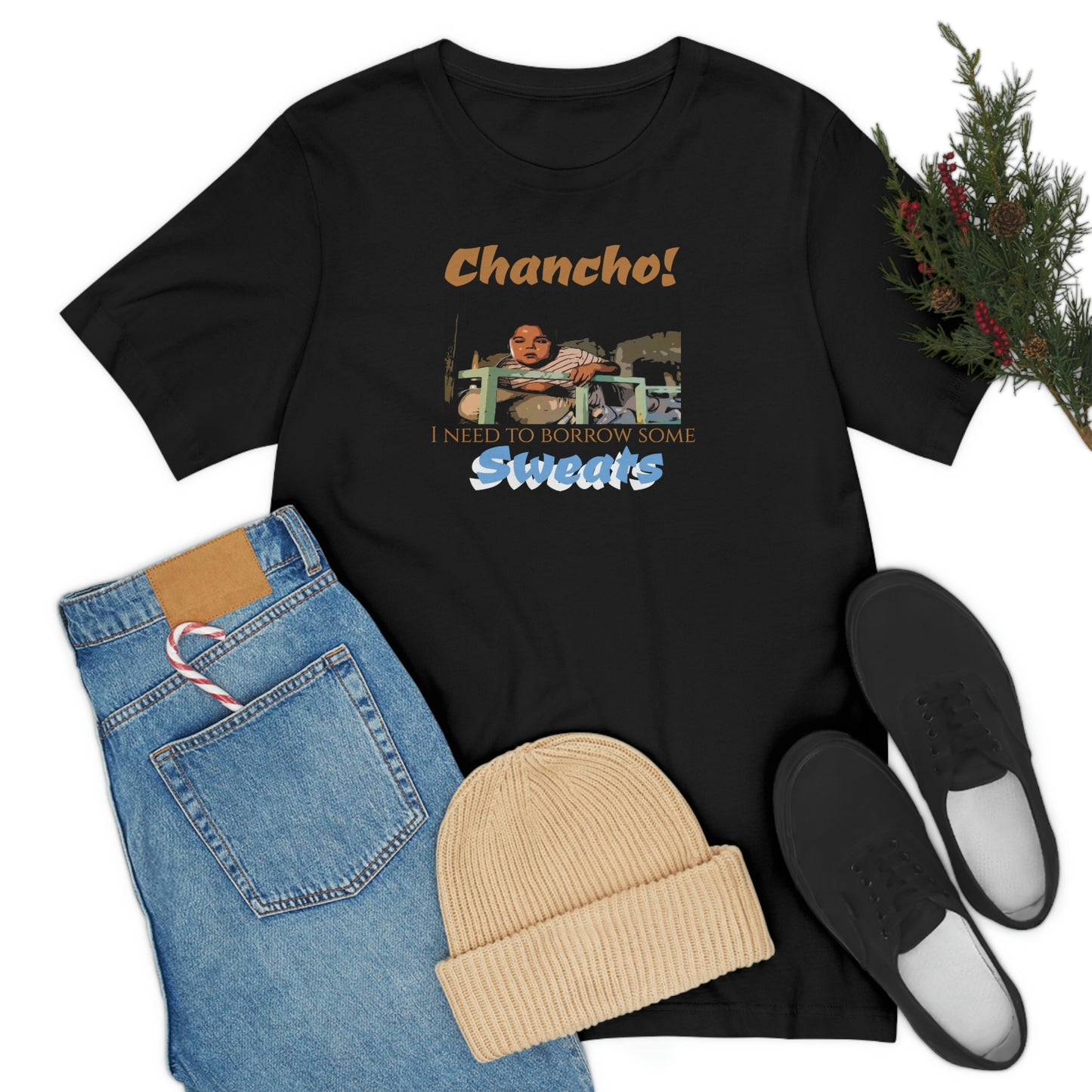 Unisex Jersey Short Sleeve Tee Nacho Libre ~Chancho! I need to burrow some sweats~