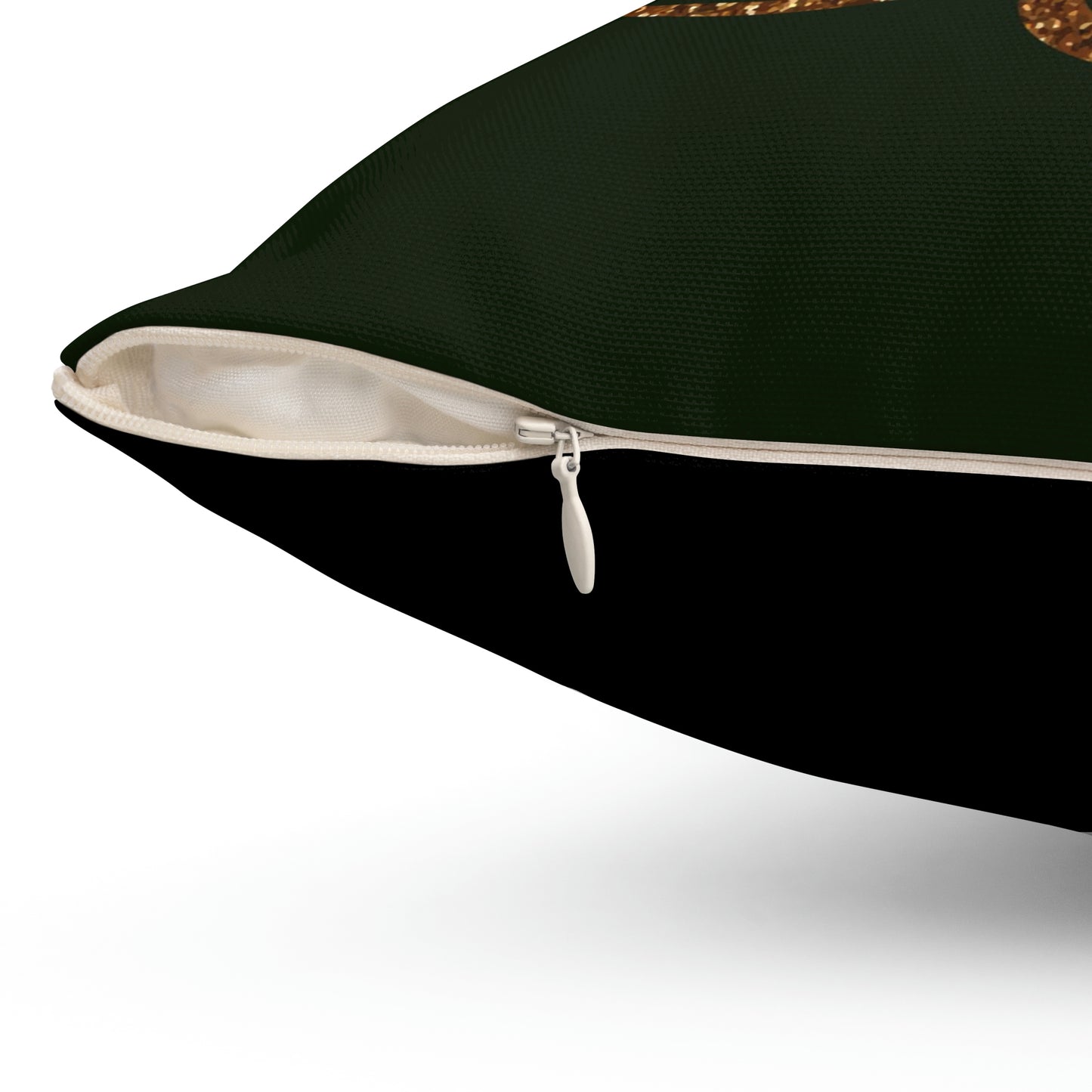 Spun Polyester Square Pillow happy St. Patrick's Day