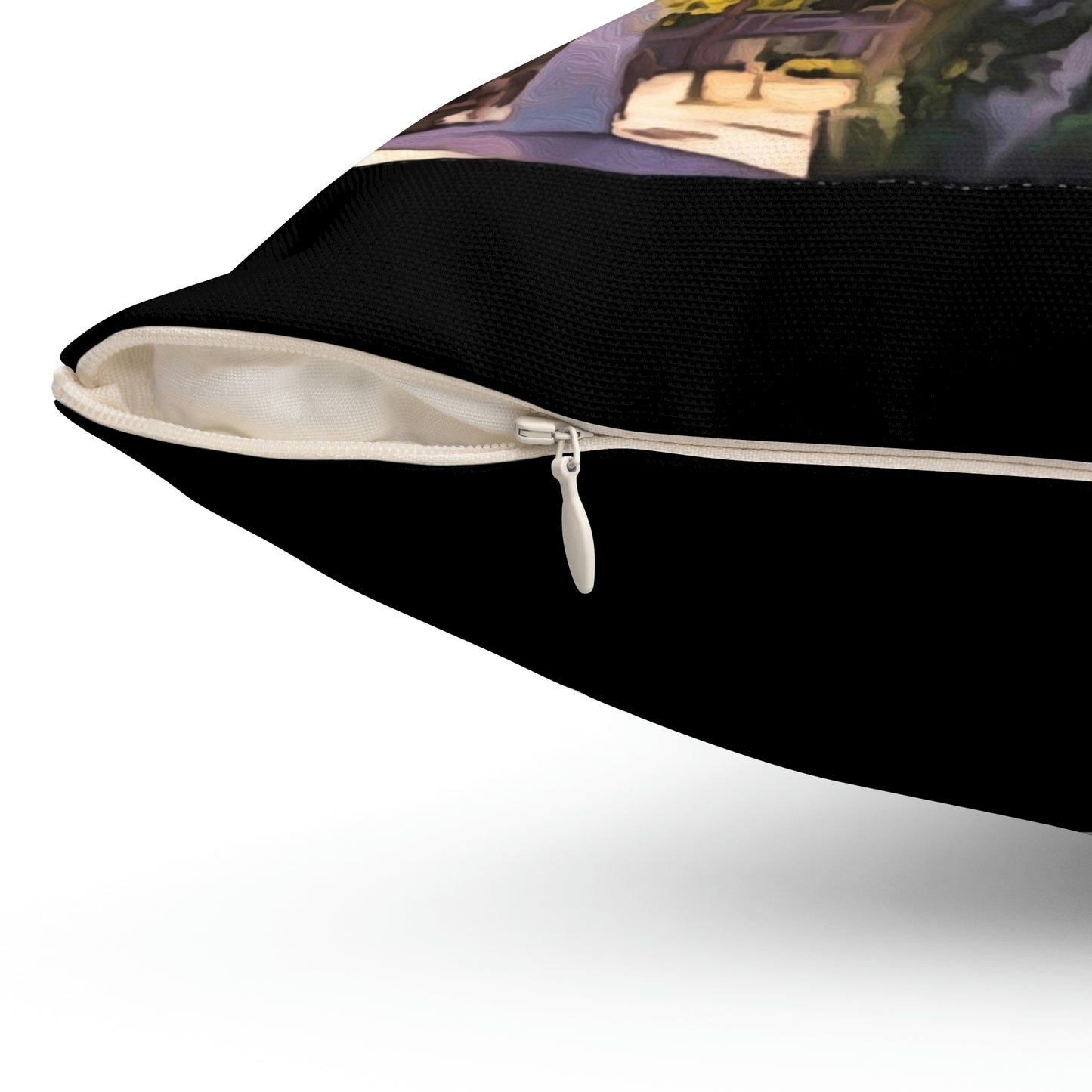Spun Polyester Square Pillow Disneyland ~MonoRail ~ Ride