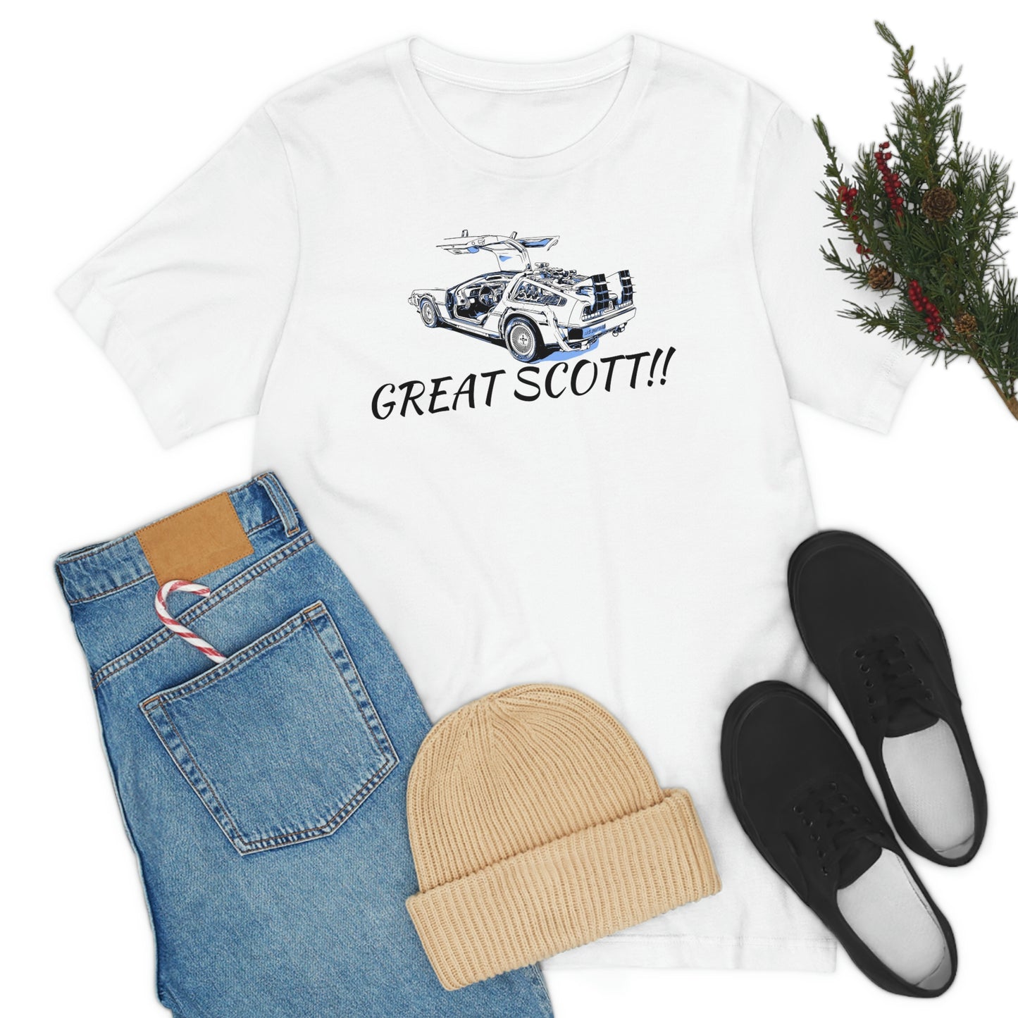 Unisex Jersey Short Sleeve Tee BACK TO THE Future " Great Scott!!"