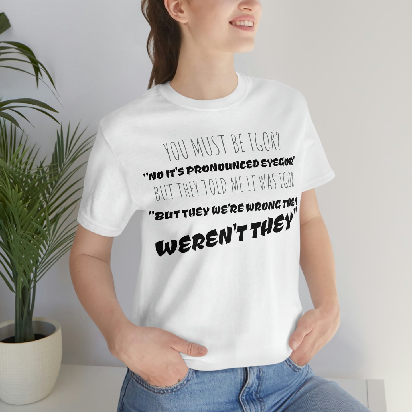 Unisex Jersey Short Sleeve Tee Young Frankenstein - EYEGOR