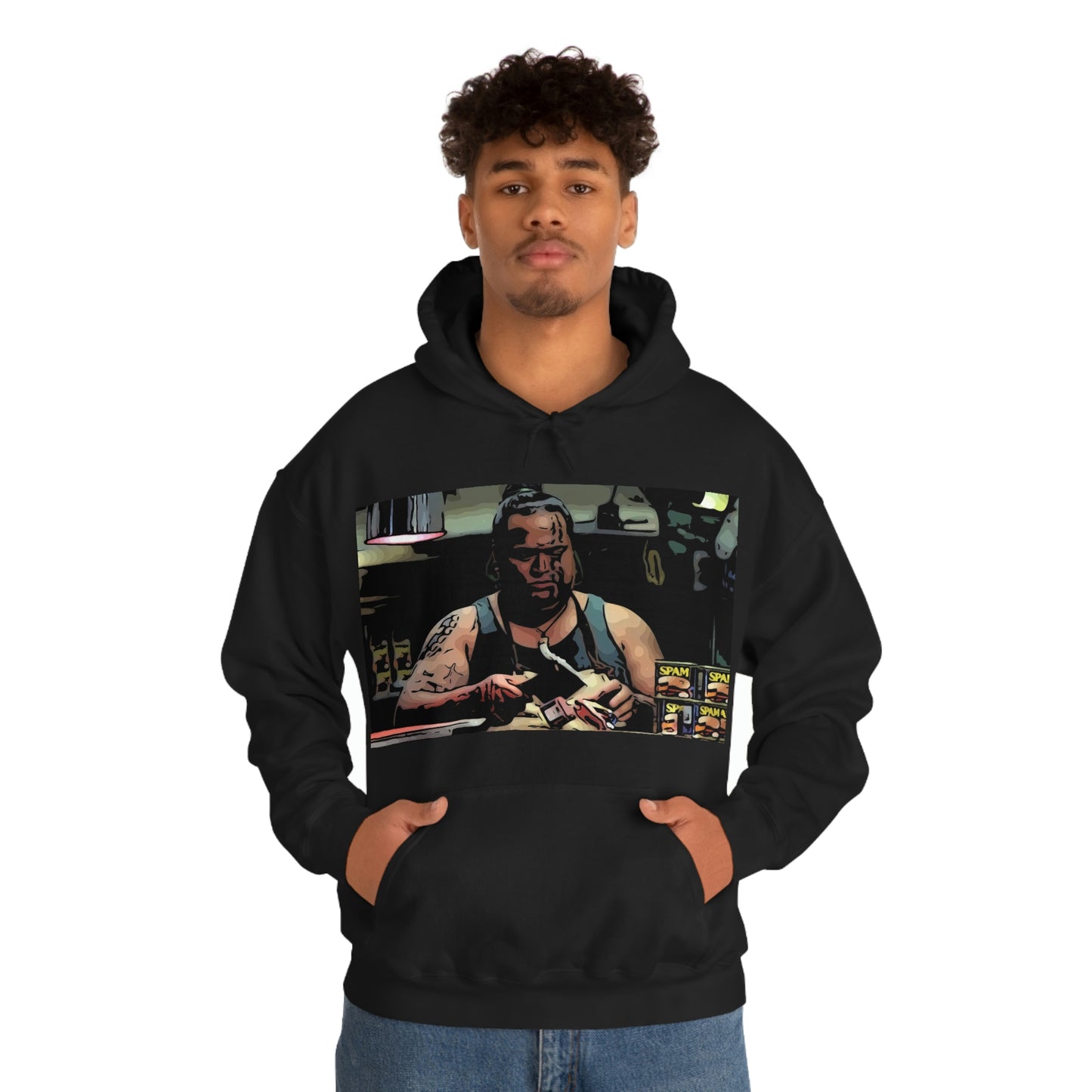 Unisex Heavy Blend™ Hooded Sweatshirt 50 First Dates ~ Nick ~ Tattoo Face