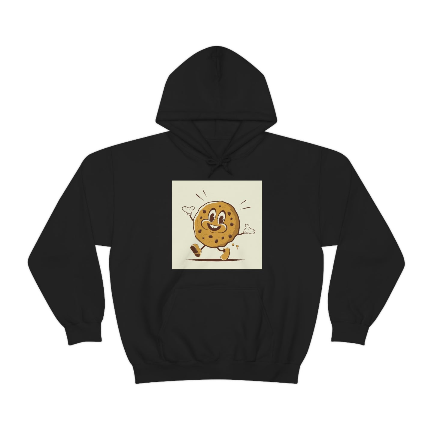 Unisex Heavy Blend™ Hooded Sweatshirt funny retro cartoon illustration cookie