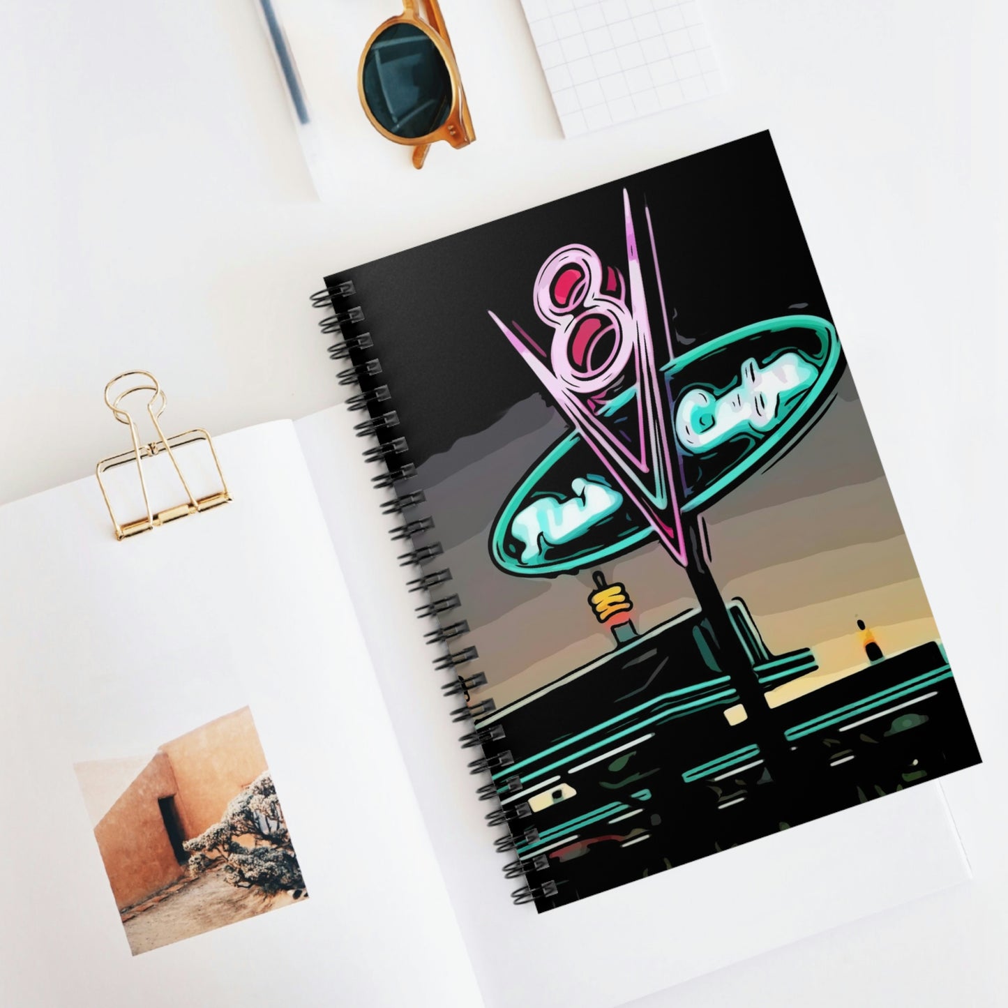 Spiral Notebook - Disneyland DCA Flo's V8 Cafe