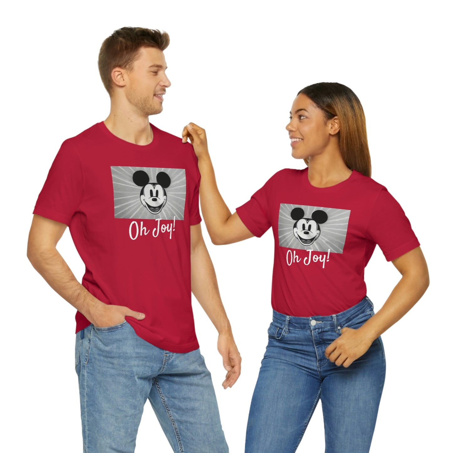 Unisex Jersey Short Sleeve Tee Disney Mickey Christmas - oh joy!
