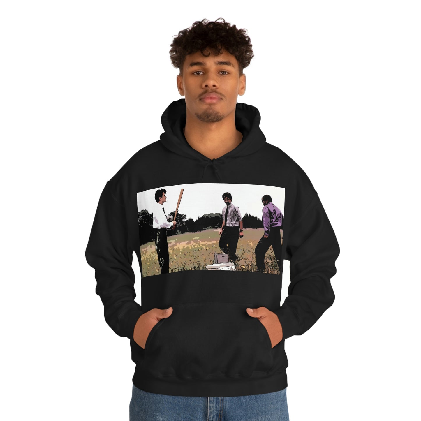 Unisex Heavy Blend™ Hooded Sweatshirt Office space ~ Paper Jam