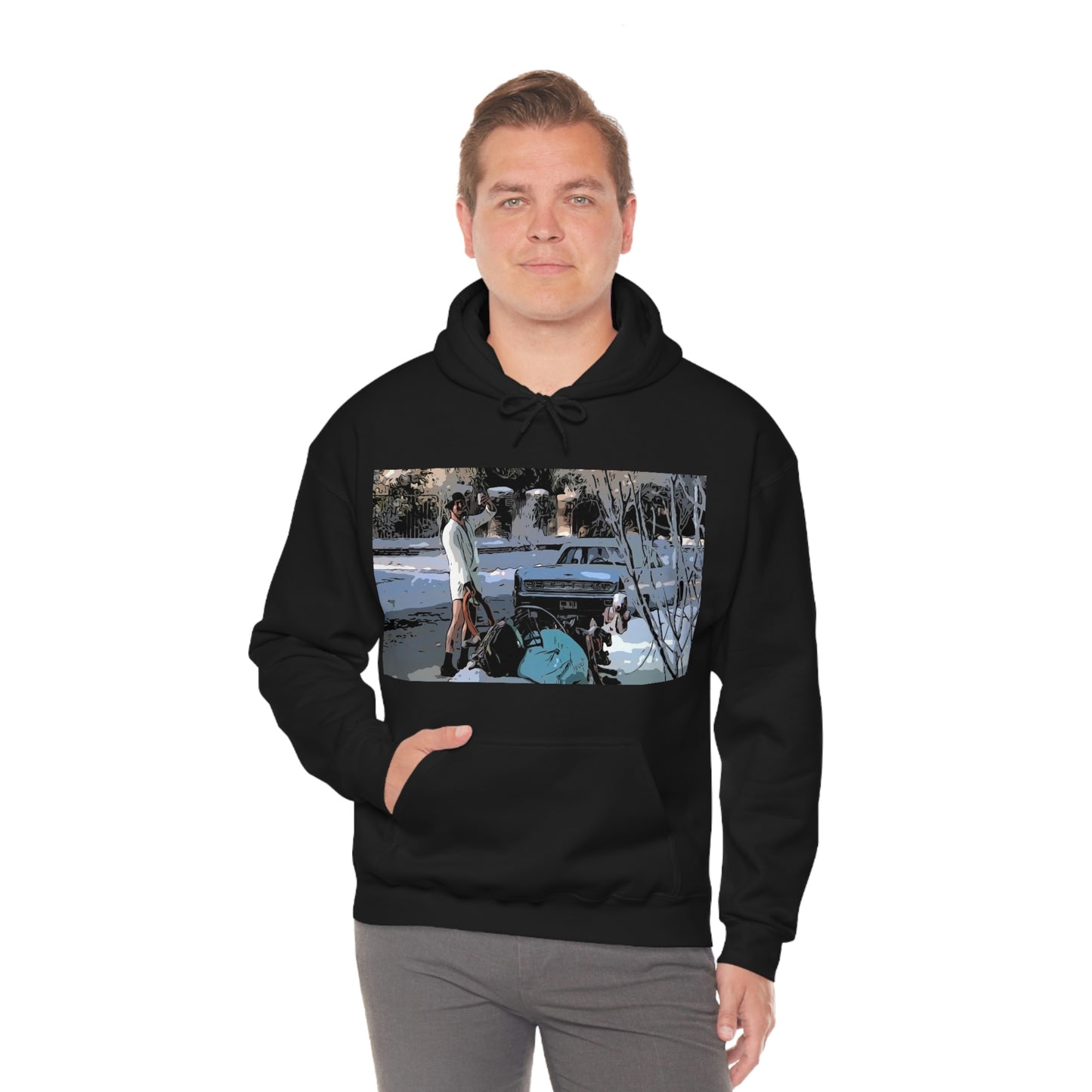 Unisex Heavy Blend™ Hooded Sweatshirt Christmas Vacation Cuison Eddie