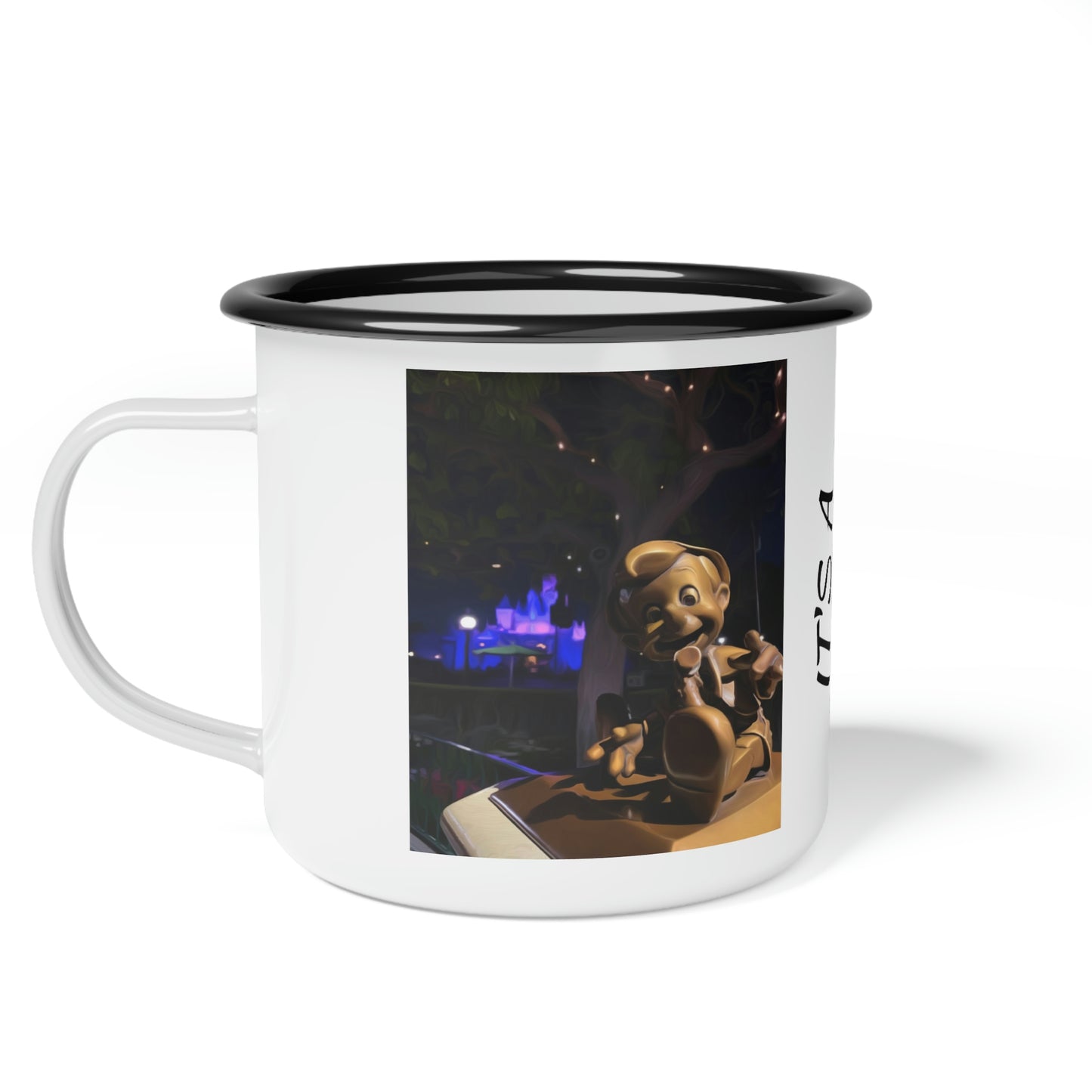 A Enamel Camp Cup Disneyland ~Pinocchio Statue~ It's A Disney Thing!