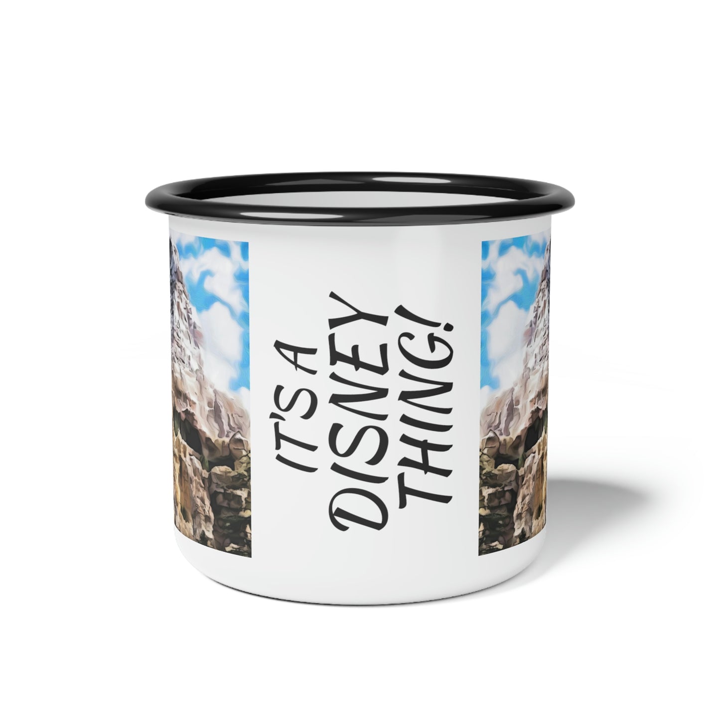 A Enamel Camp Cup Disneyland ~ Matterhorn Bobsleds ~ It's A Disney Thing!
