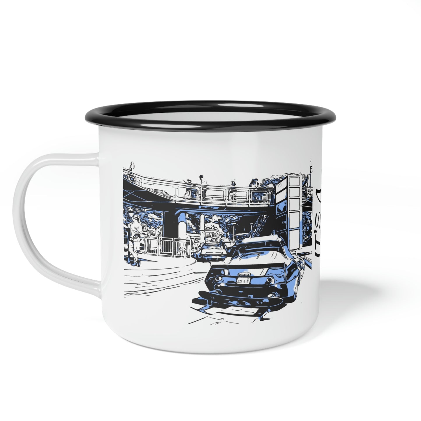 A Enamel Camp Cup Disneyland ~Autopia~ It's A Disney Thing!