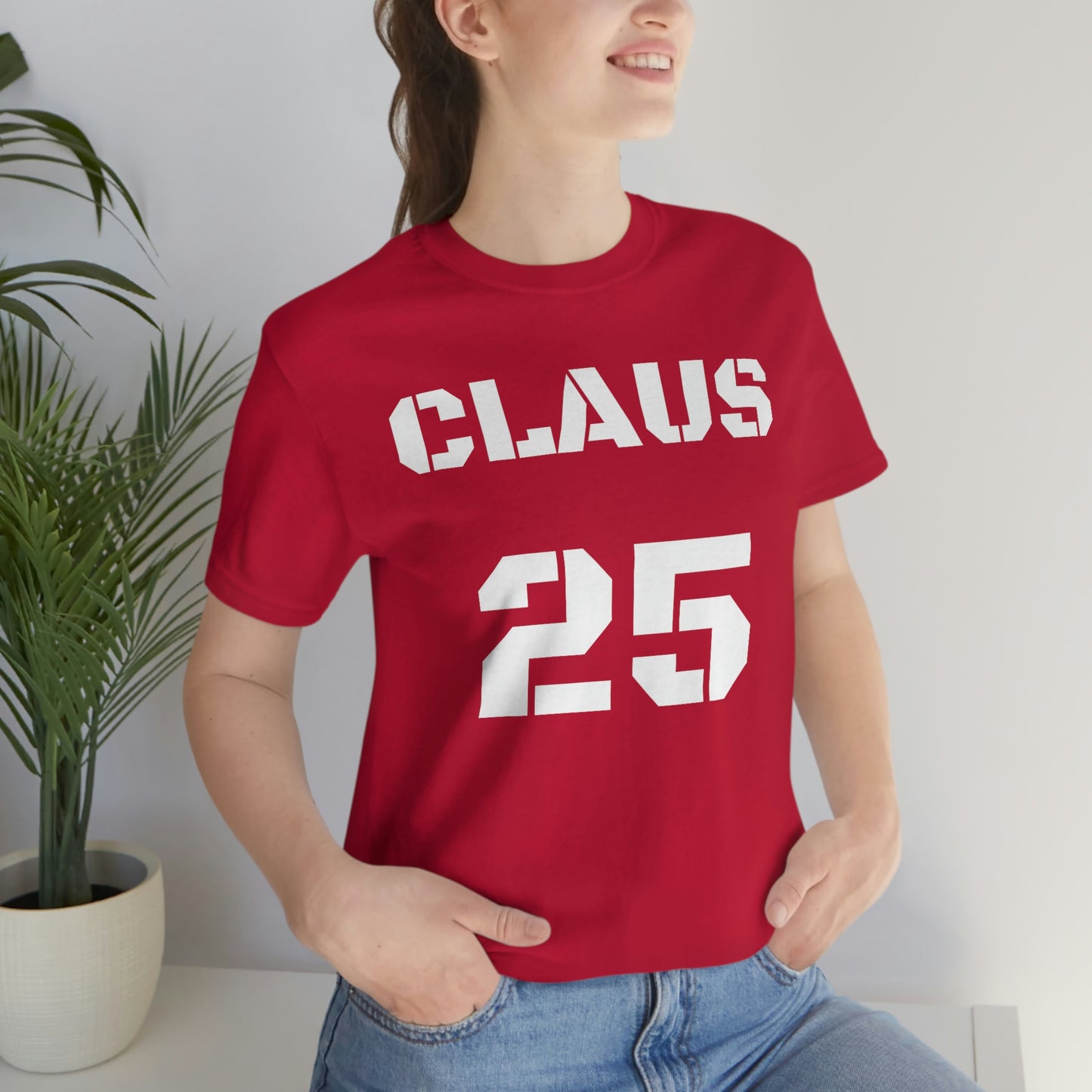 Unisex Jersey Short Sleeve Tee Christmas Santa Claus ~Claus 25~
