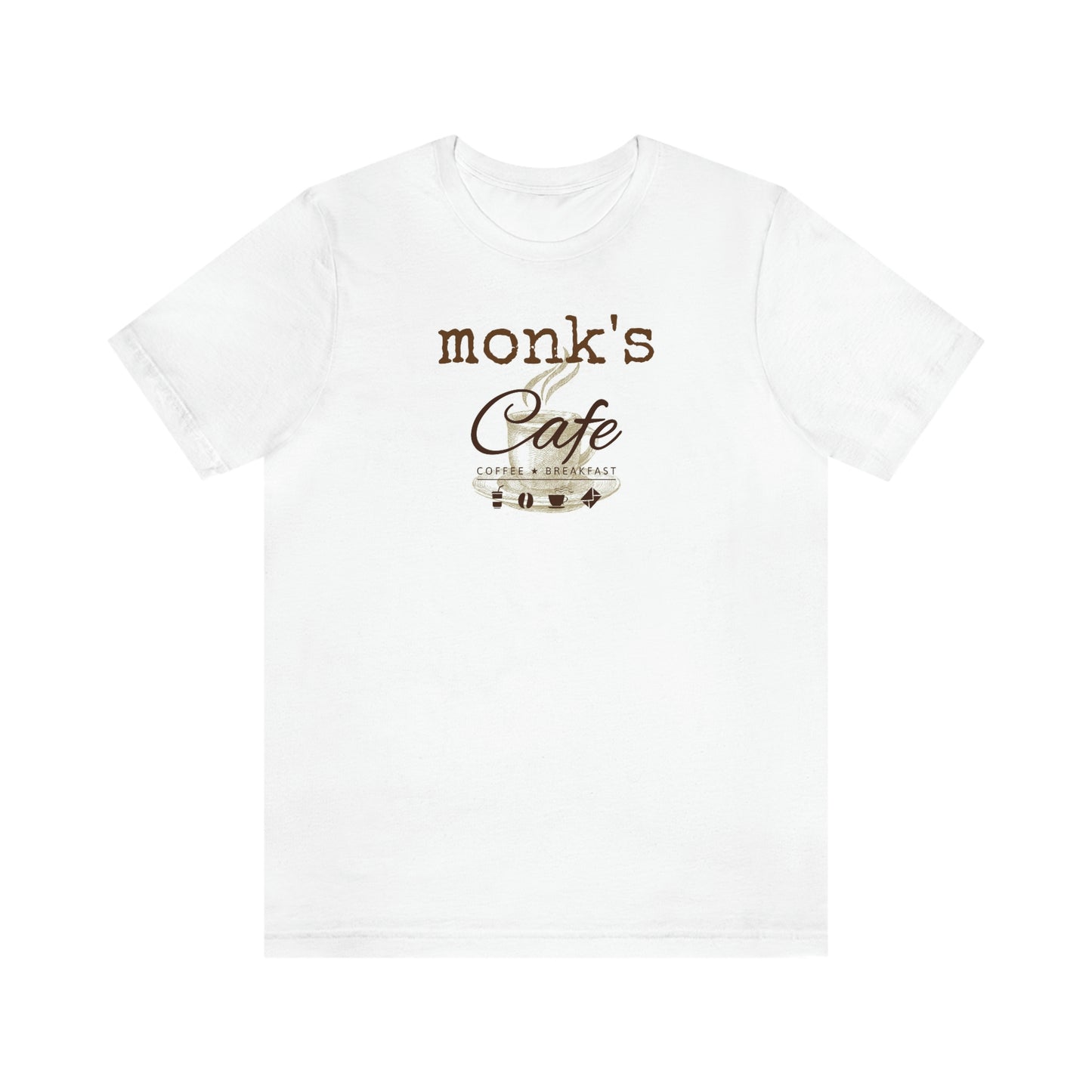 Unisex Jersey Short Sleeve Tee Seinfeld "Monk's Cafe"
