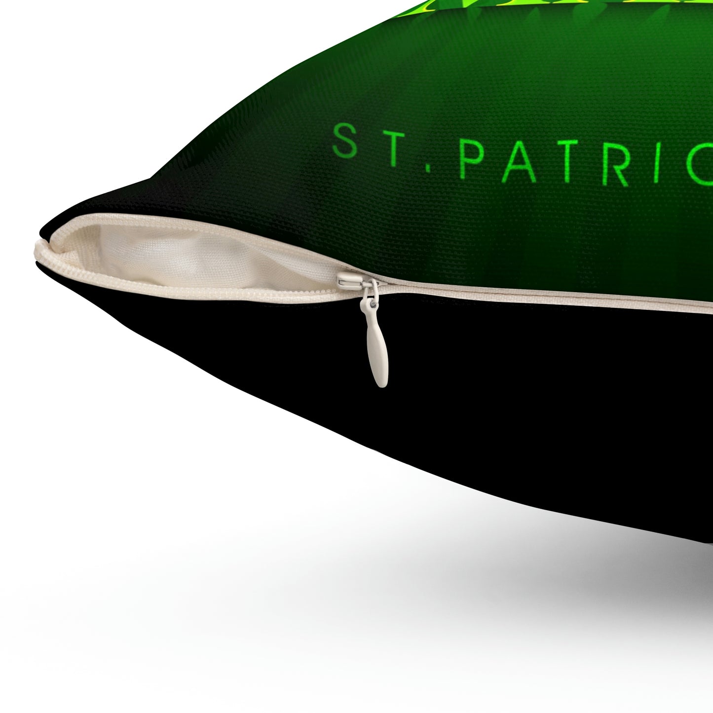Spun Polyester Square Pillow St. Patrick's Day 17th