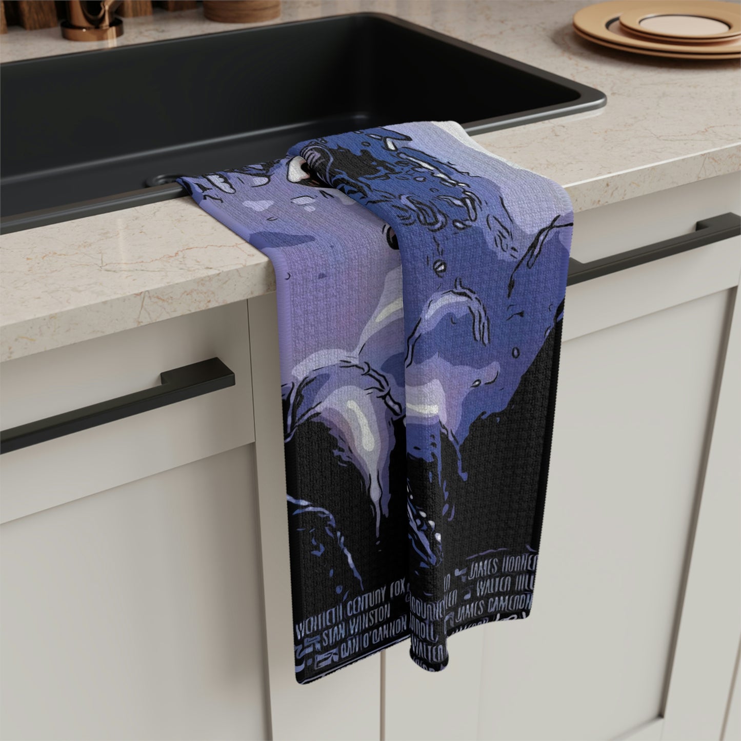 Soft Tea Towel Aliens Movie Poster