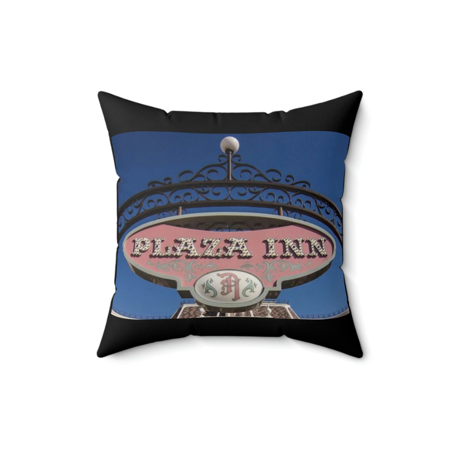 Spun Polyester Square Pillow Disneyland ~Plaza Inn~