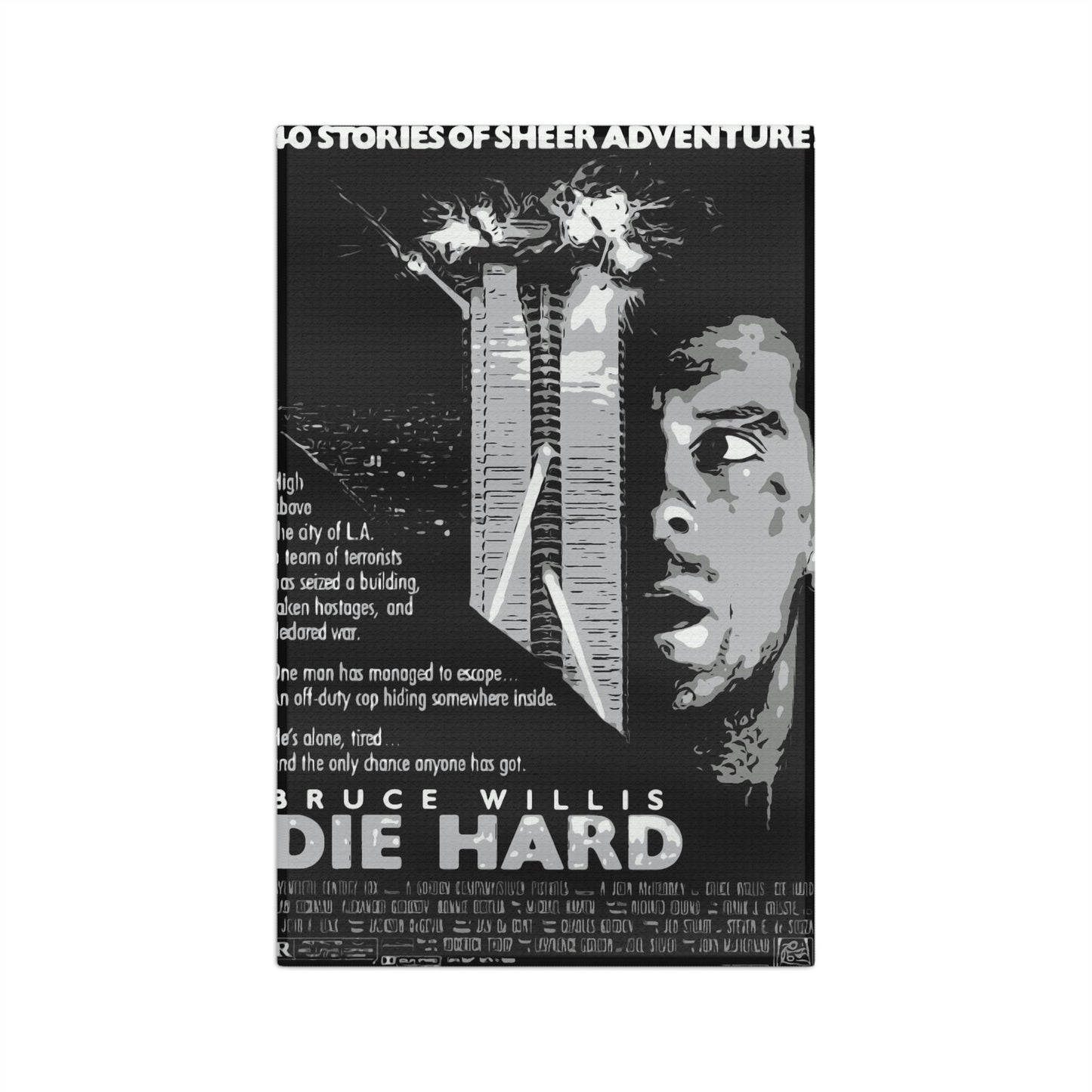 Soft Tea Towel Die Hard Movie Poster