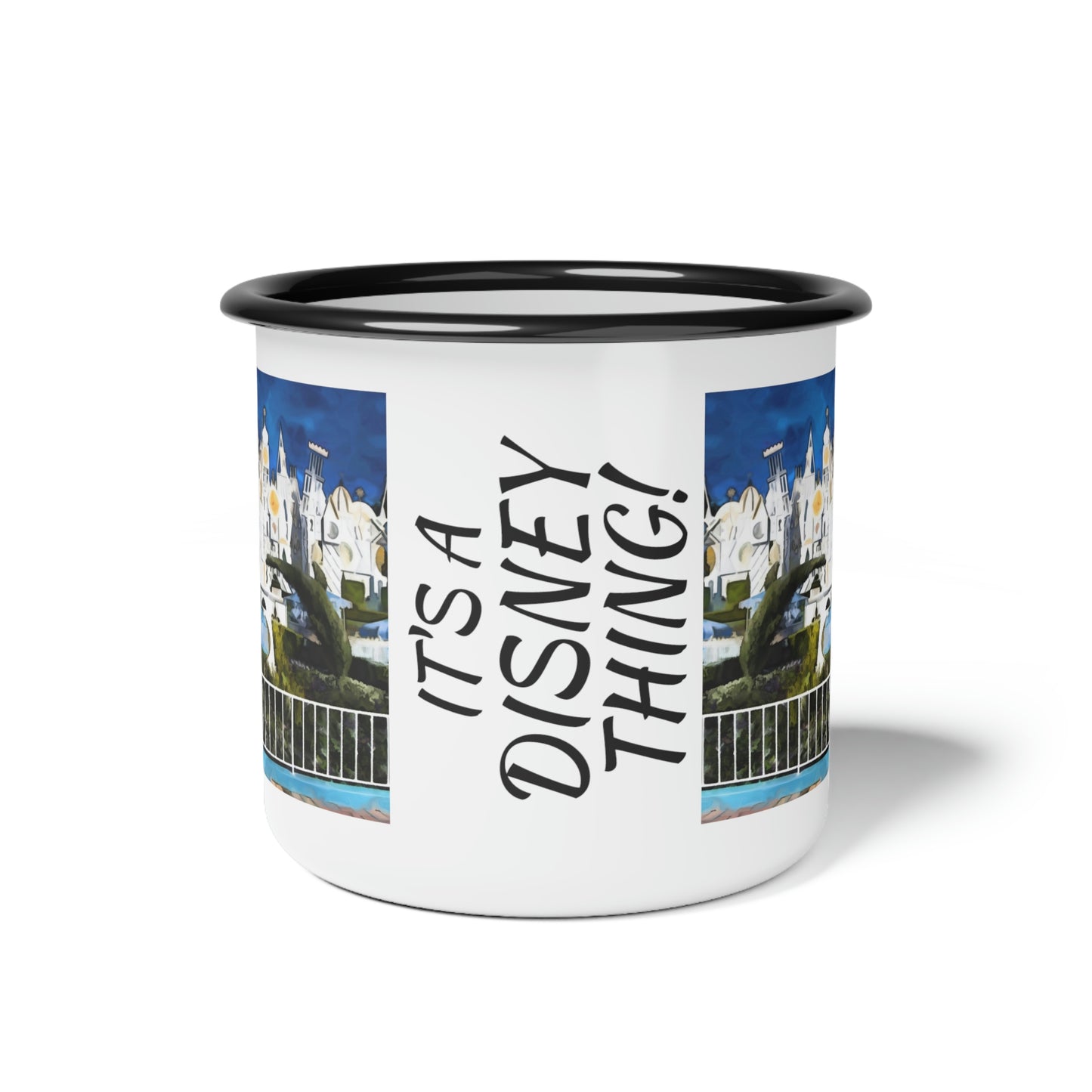 A Enamel Camp Cup Disneyland ~It's A Small World~ It's A Disney Thing!