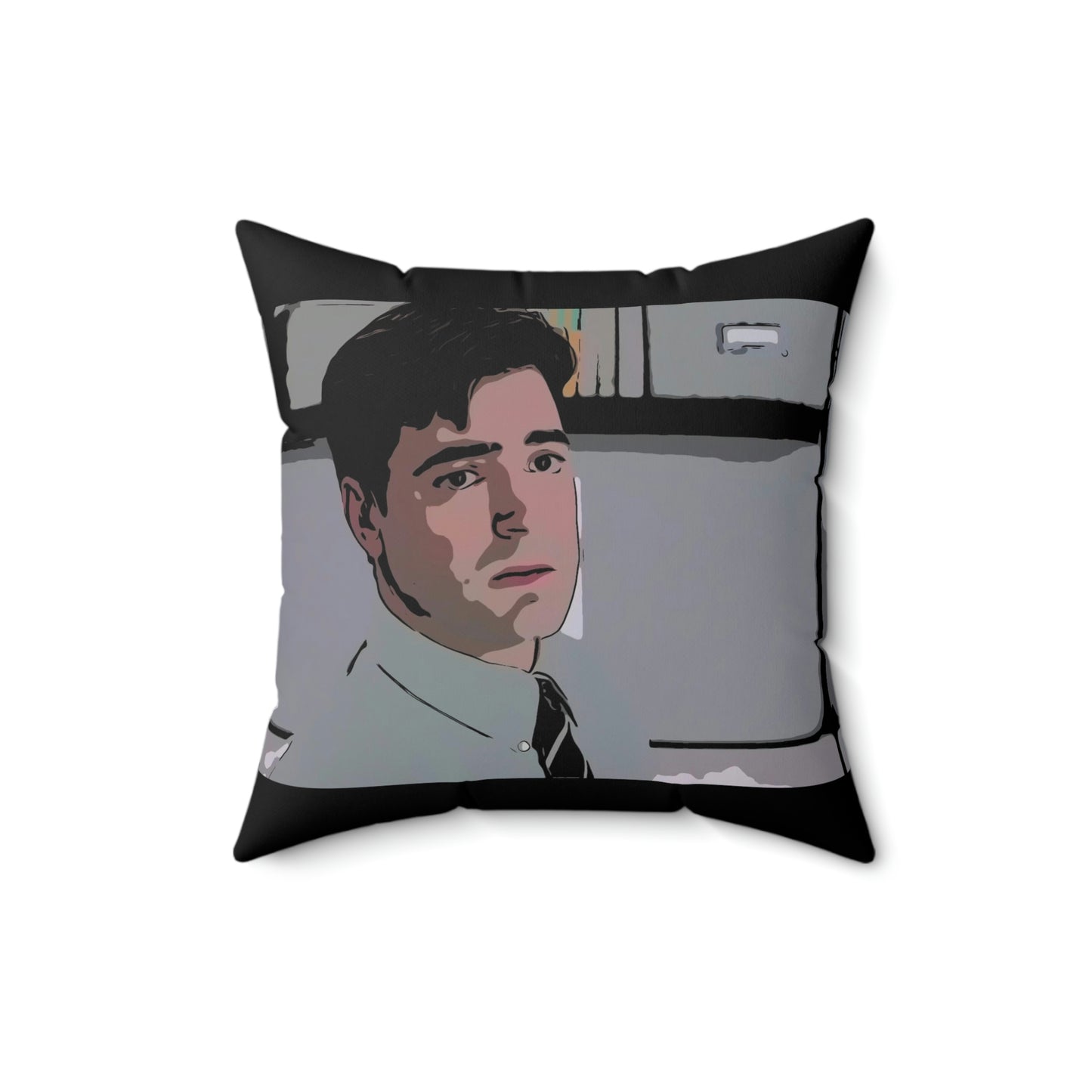 Spun Polyester Square Pillow ~Office Space ~ Peter ~