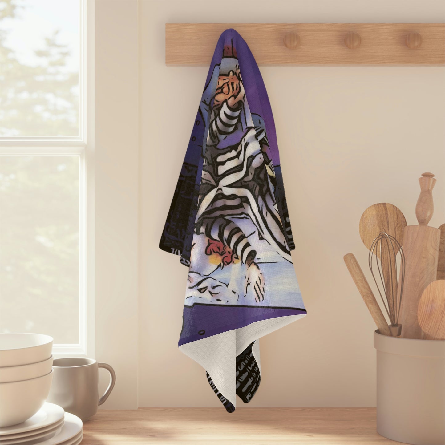 Soft Tea Towel Beetlejuice Movie Poster Vintage