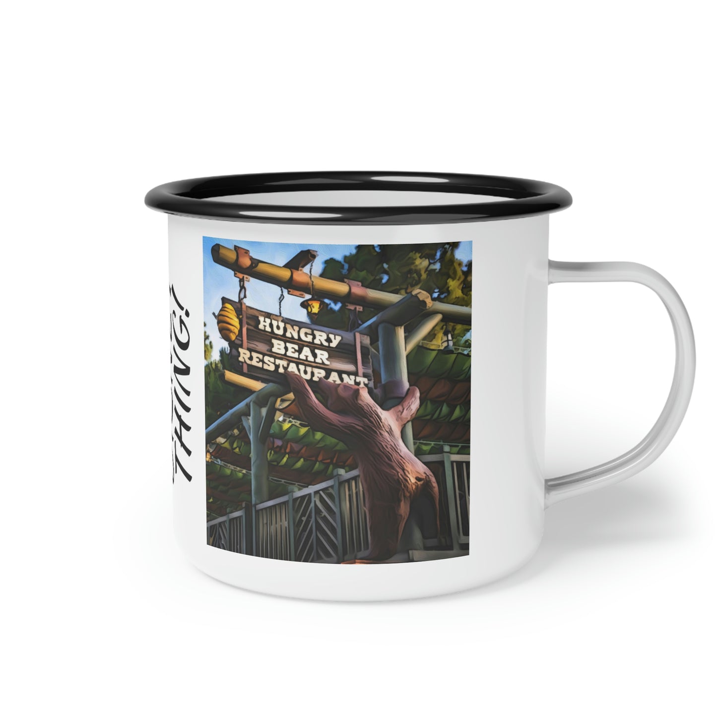 A Enamel Camp Cup Disneyland ~Hunger Bear~ It's A Disney Thing!