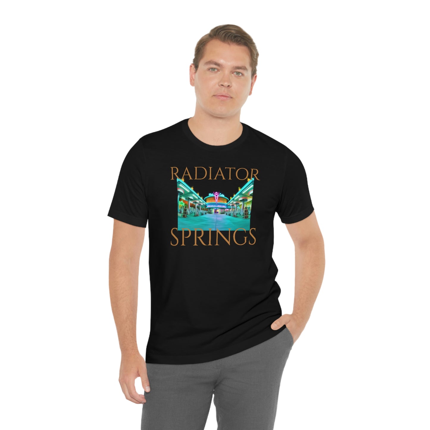 Unisex Jersey Short Sleeve Tee RADIATOR SPRINGS FLO'S V8