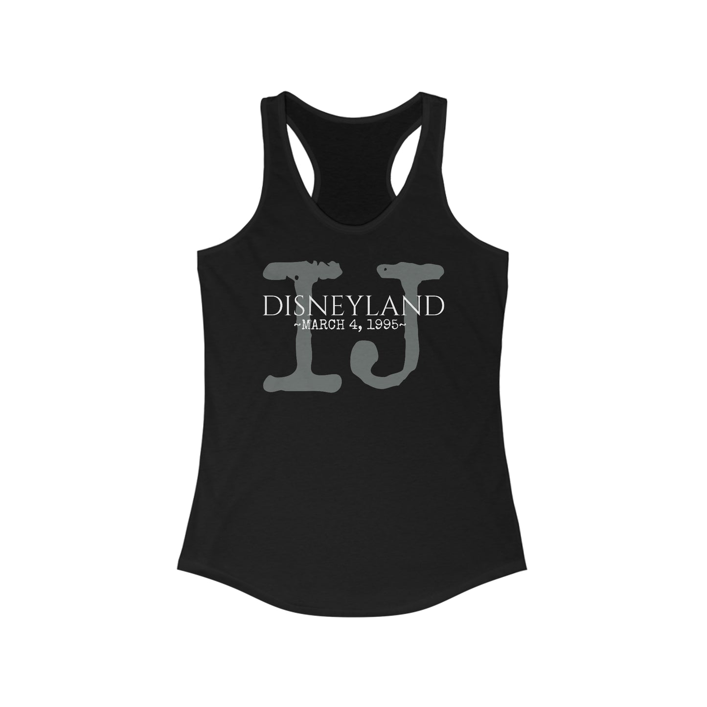 Women's Ideal Racerback Tank Disneyland Indiana Jones opening day 1995