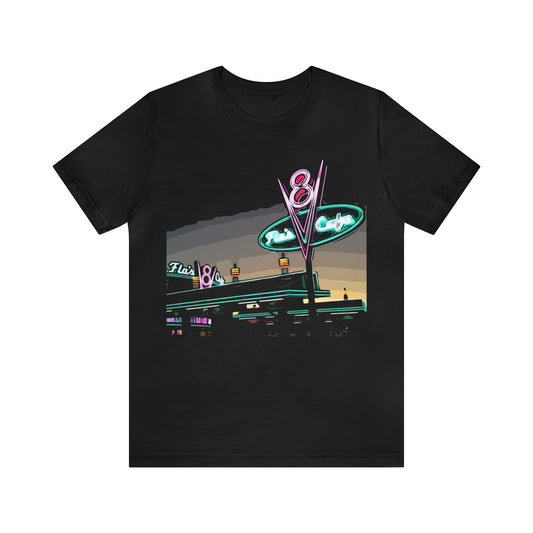 Unisex Jersey Short Sleeve Tee Painting of It's A Disney Thing! FLO'S V8 Cafe