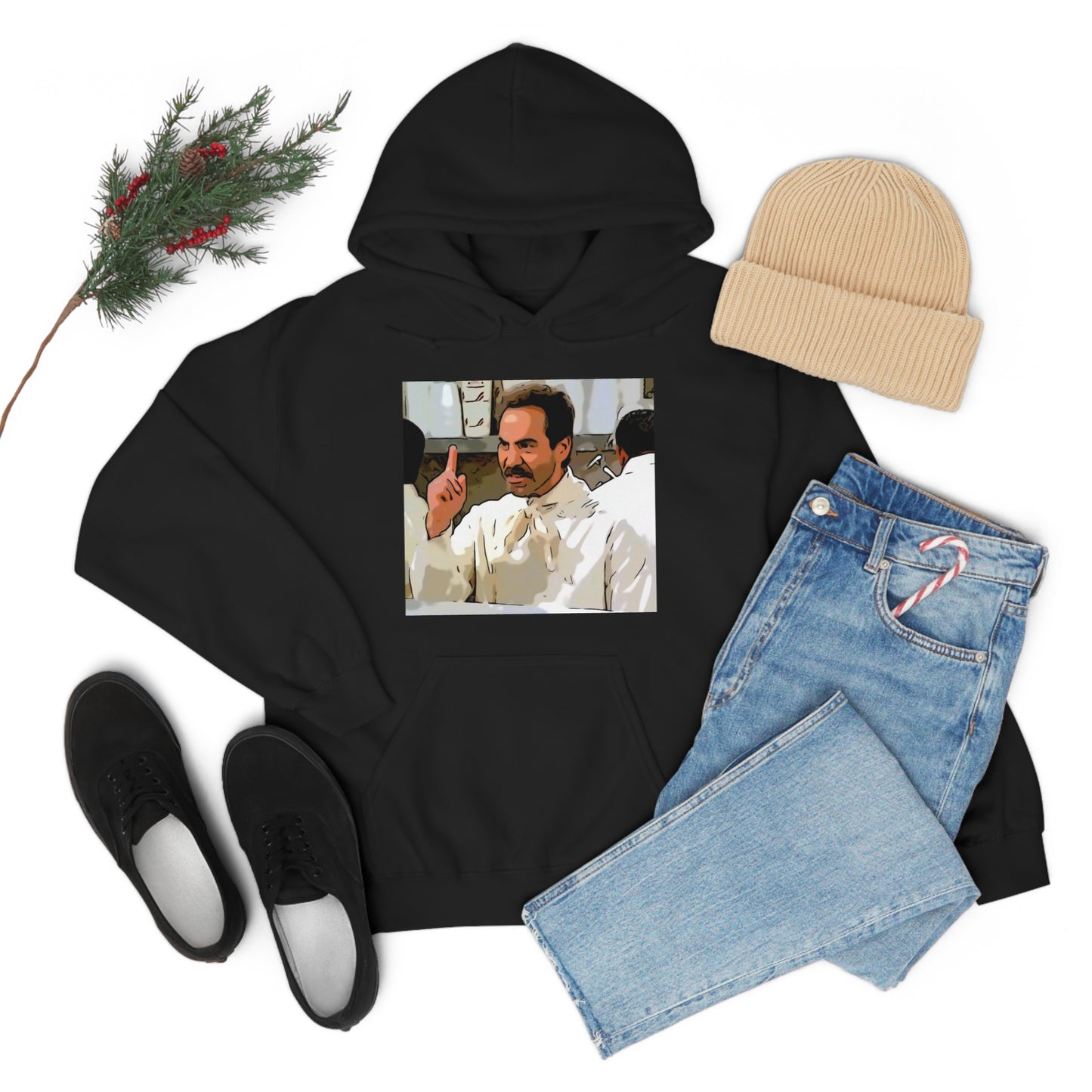 Unisex Heavy Blend™ Hooded Sweatshirt Seinfeld ~ Soup Nasi~ No Soup for you!