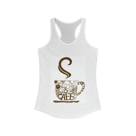 Women's Ideal Racerback Tank Coffee
