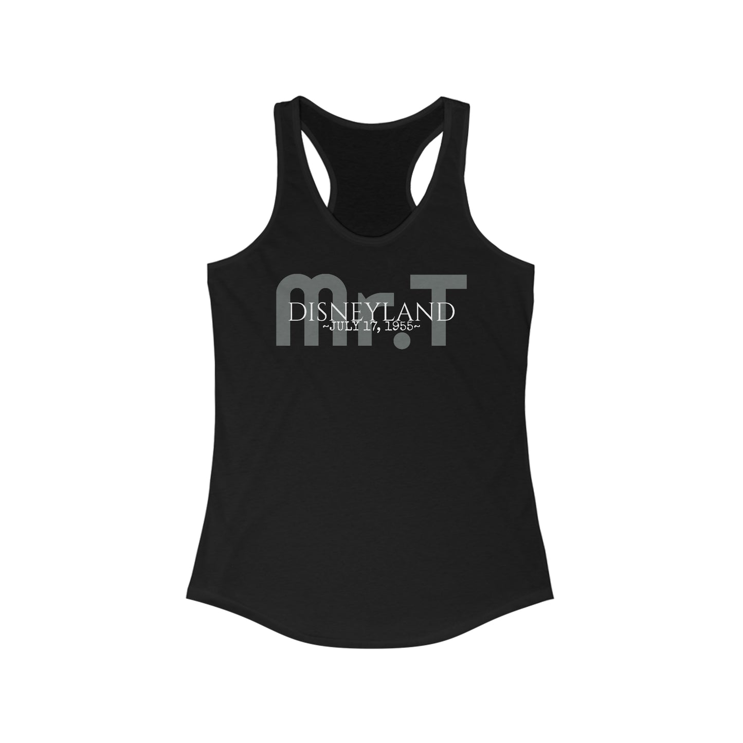 Women's Ideal Racerback Tank Disneyland Mr. Toad Wild Road opening day 1955