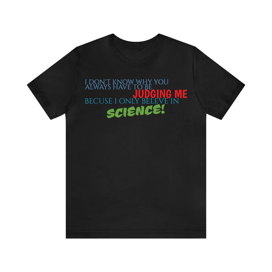 Unisex Jersey Short Sleeve Tee Nacho Libre - "Science"