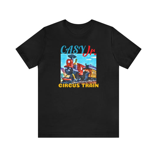 Unisex Jersey Short Sleeve Tee Painting of Disneyland ~JASEY JR Train Ride