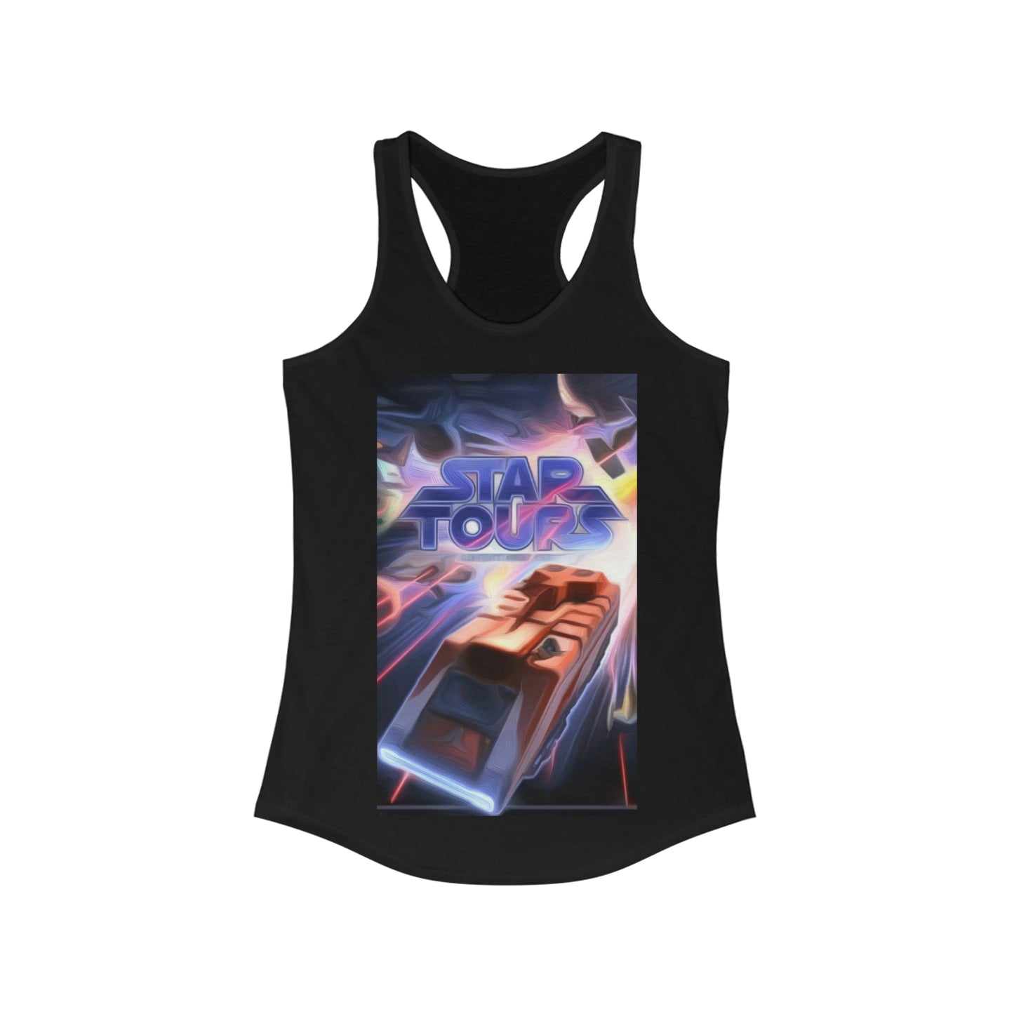 Women's Ideal Racerback Tank Disneyland Resort Star Tours Ride