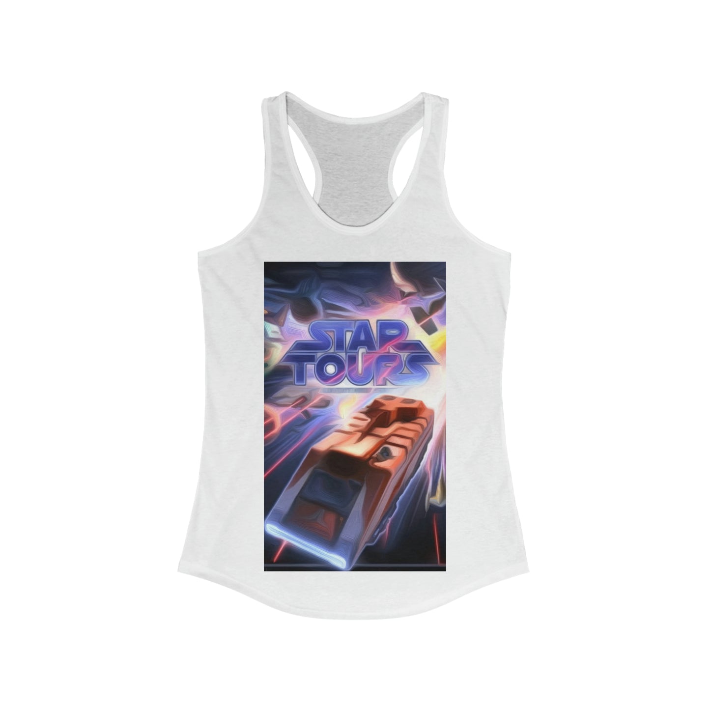 Women's Ideal Racerback Tank Disneyland Resort Star Tours Ride