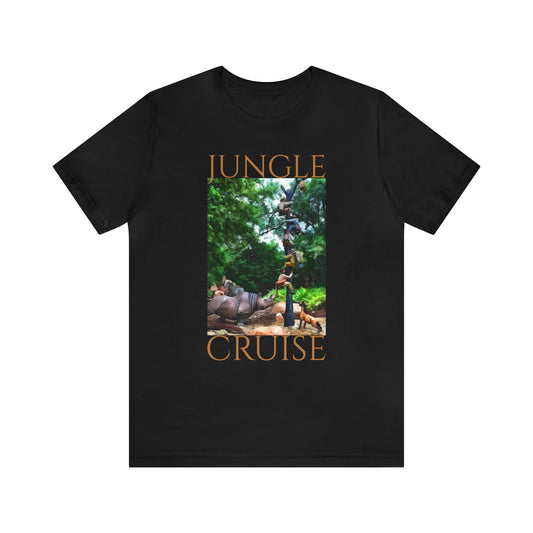 Unisex Jersey Short Sleeve Tee Painting of Disneyland ~ JUNGLE CRUISE~ Ride