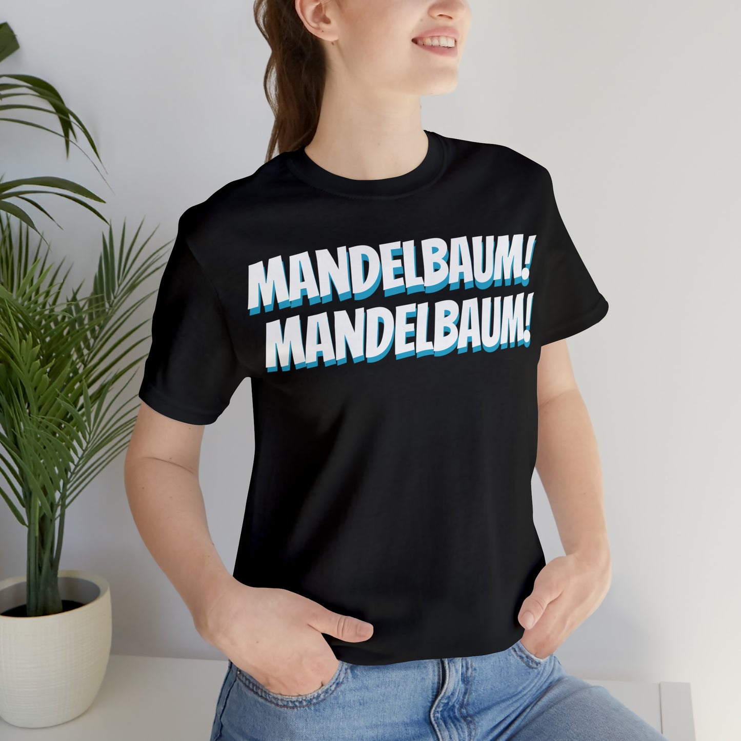 Unisex Jersey Short Sleeve Tee Seinfeld TV Show ~ Mandelbaum!  Mandelbaum!