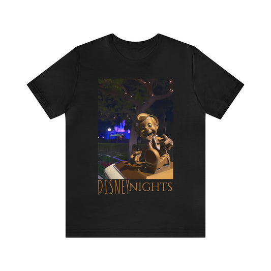 Unisex Jersey Short Sleeve Tee Painting of Its A DISNEY Thing PINOCCHIO'S STATUE