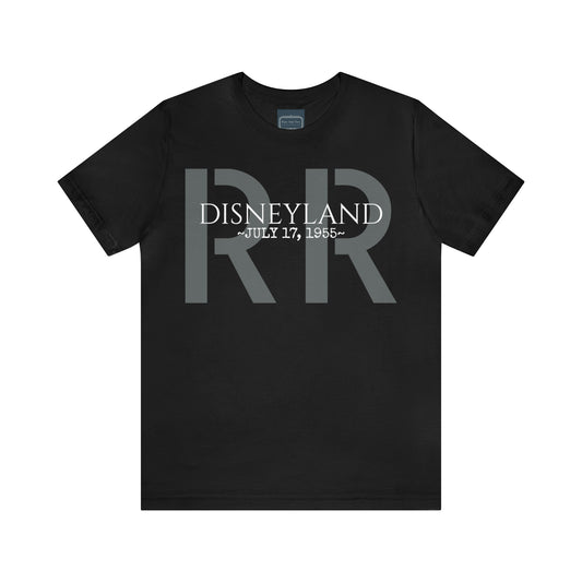 Unisex Jersey Short Sleeve Tee Disneyland railroad opening day 1955