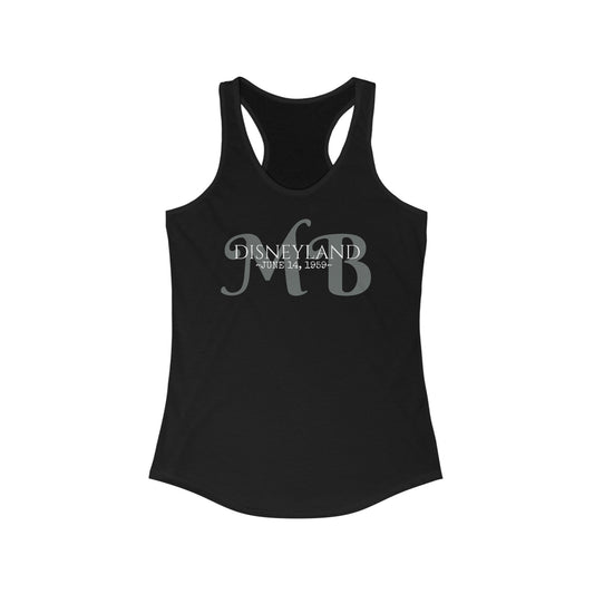 Women's Ideal racerback slim fit tank-top Disneyland Matterhorn Bobsled Open day