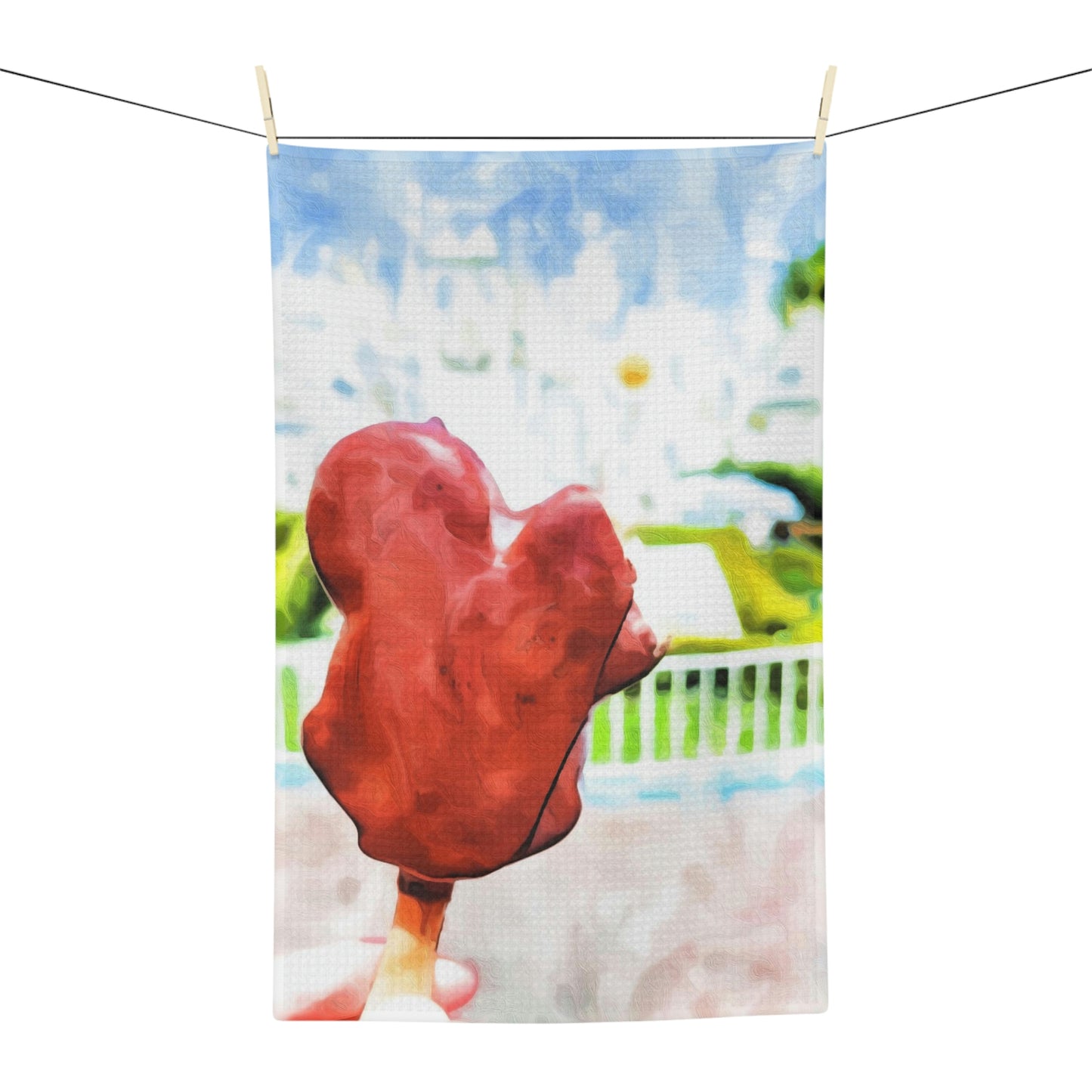 Soft Tea Towel Disneyland ~ Foodie ~ Mickey Ice Cream ~