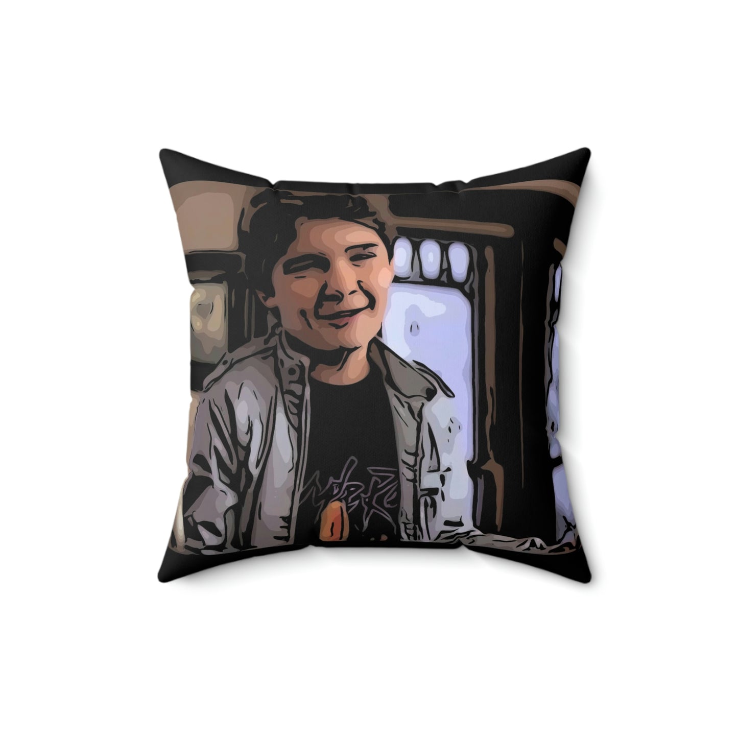 Spun Polyester Square Pillow ~ Goonies ~ Mouth