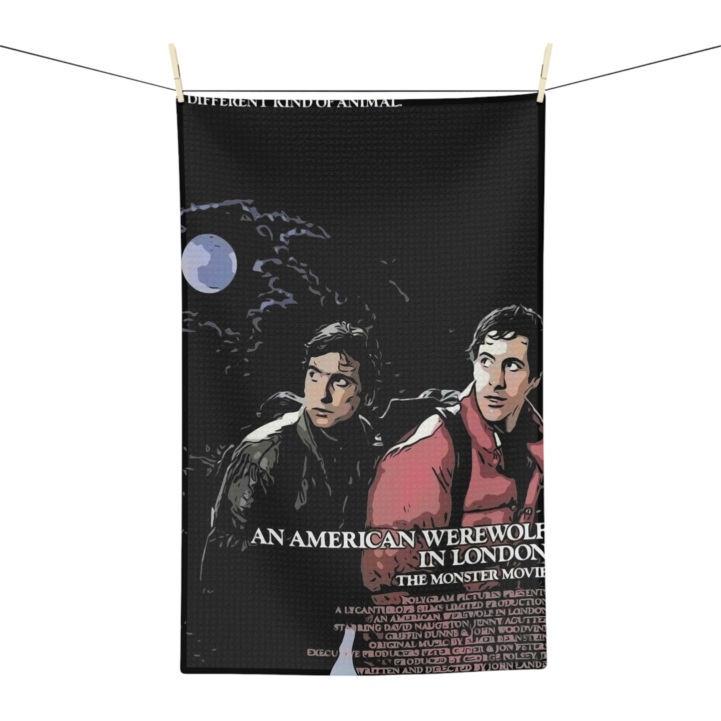 Soft Tea Towel An American werewolf in London movie ~ Poster