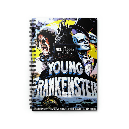 Spiral Notebook - Ruled Line Young Frankenstein movie poster