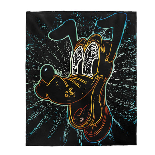 Velveteen Plush Blanket Disney ~ Pluto